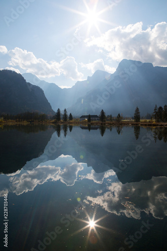Cuadro en lienzo Stimmungsvoller Almsee