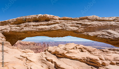Mesa arch Canyon Lands National park in Utah United States of America