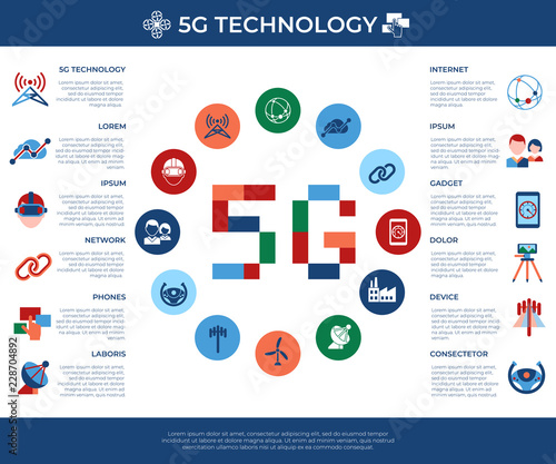 Digital vector mobile technology simple icons