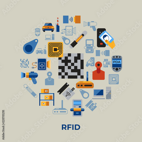 Digital vector rfid radio