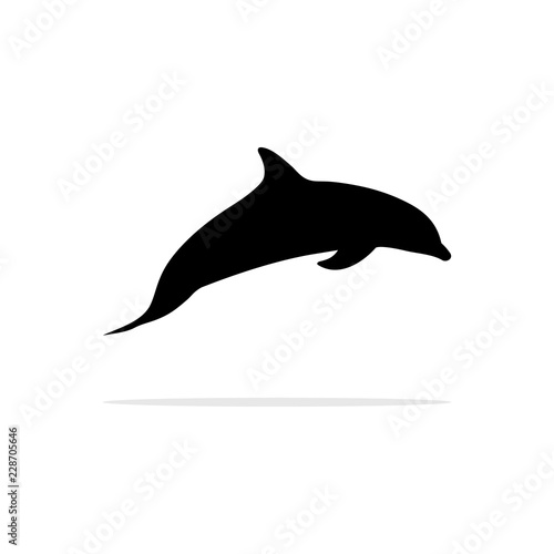 Dolphin icon. Vector concept illustration for design.