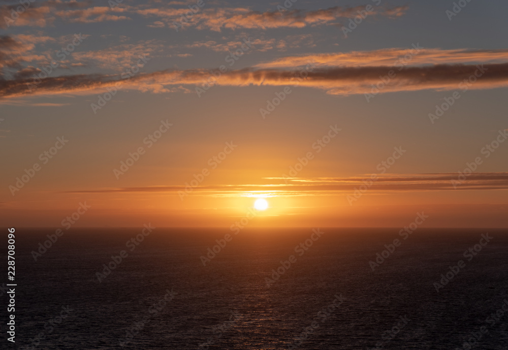 Sonne über dem Meer