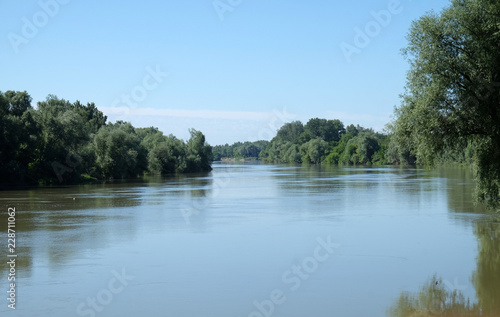The Sava River is one of the very few unchanged lowland rivers in Europe  Lonjsko polje in Croatia