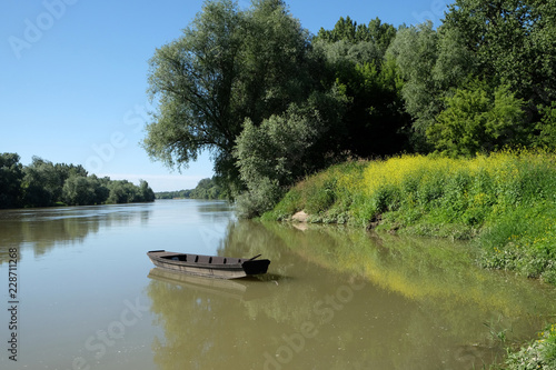 The Sava River is one of the very few unchanged lowland rivers in Europe, Lonjsko polje in Croatia photo