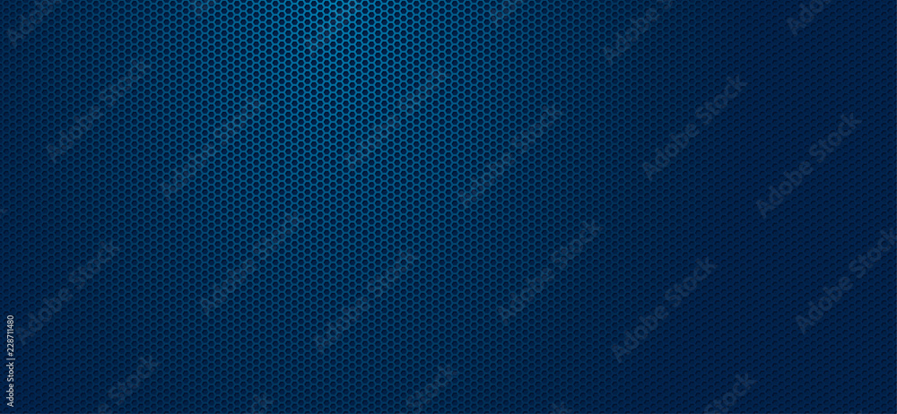 Geometric polygons background, blue abstract hexagons wallpaper, vector illustration