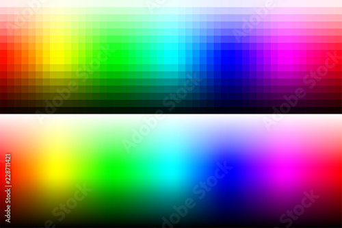Color palette RGB. Vector illustration