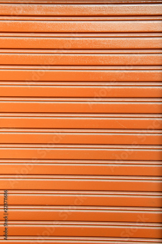 metal orange color rolling door