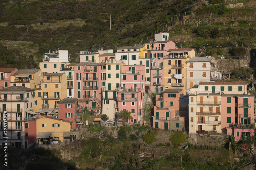 Colorful houses in Vernazza, Cinque Terre, Italy.