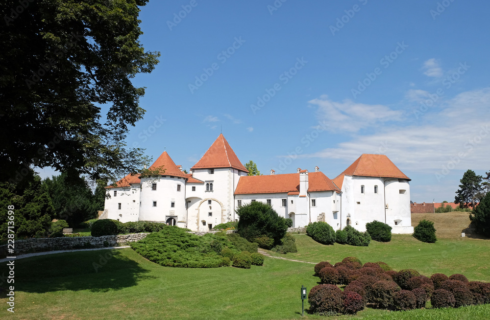 Varazdin castle in the Old Town, originally built in the 13th century in Varazdin, Croatia