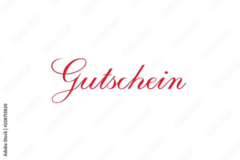 Gutschein isoliert