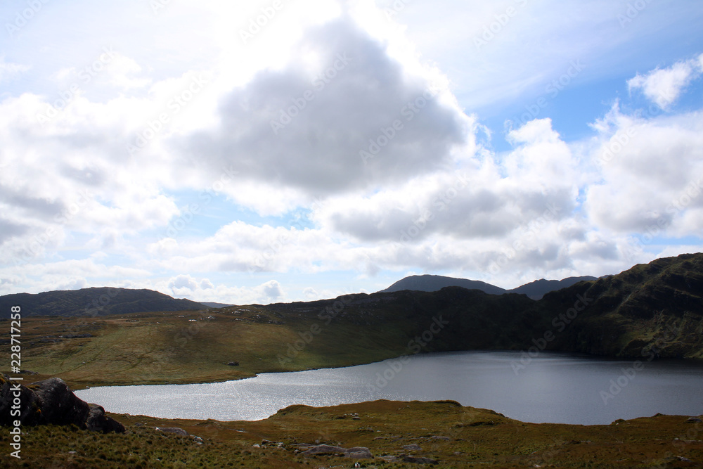 Barley Lake Glengarriff near the Cork Kerry Mountains Barley Lake Glengarriff near the Cork Kerry Mountains