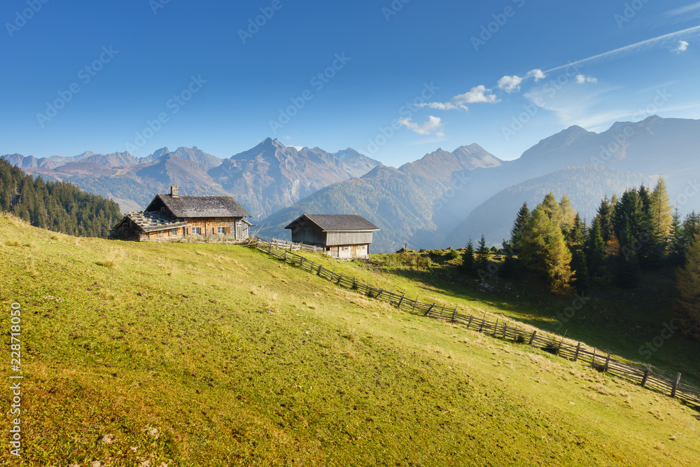 Berghütte in den österreichischen Alpen Berghütte in den österreichischen Alpen