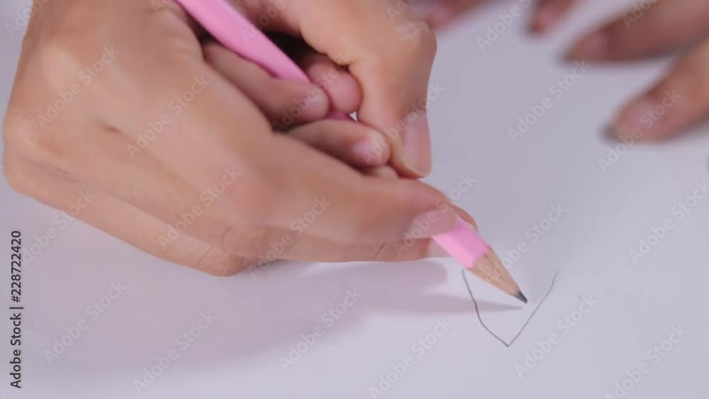 Little kids are practice writing letters. Little kids are practice writing letters.