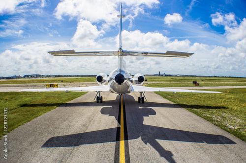 Falcon 50 Jet From Rear