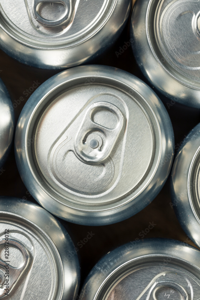 Shiny Silver Aluminum Soda Cans Shiny Silver Aluminum Soda Cans