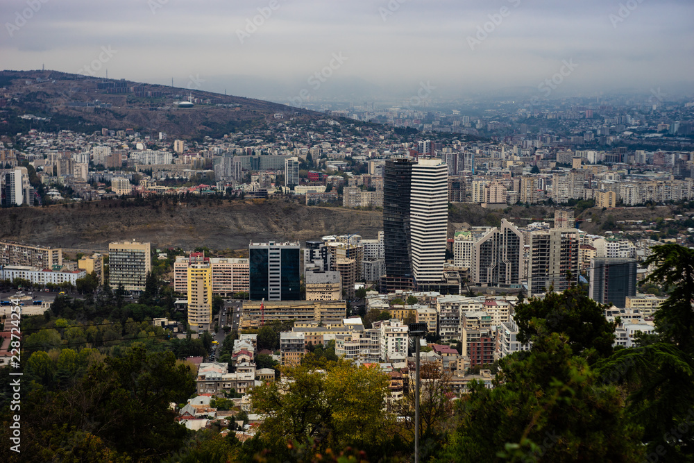 Overview of Vake area in Tbilisi