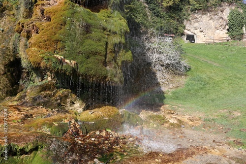cascata delle grotte di Labante nell'Appennino Bolognese  photo