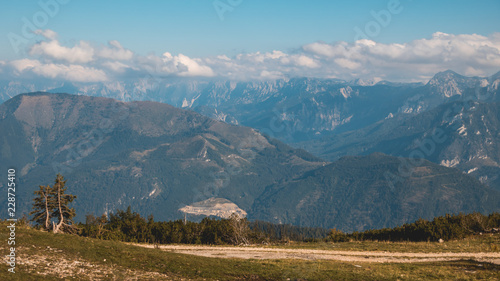 Beautiful alpine view at Feuerkogel summit -Ebensee - Salzburg - Austria photo