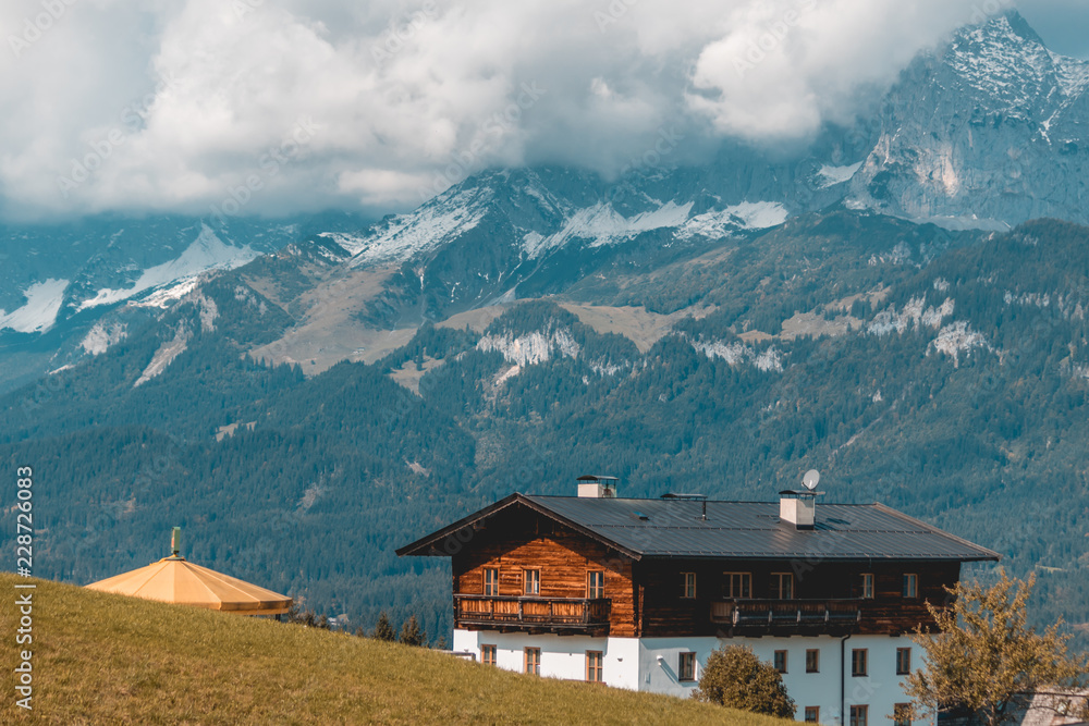 Beautiful alpine view at Harschbichl summit - Tyrol - Austria