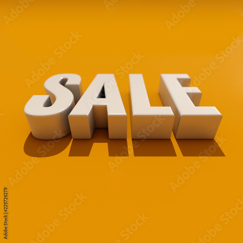3d Sale Word with Shadow photo