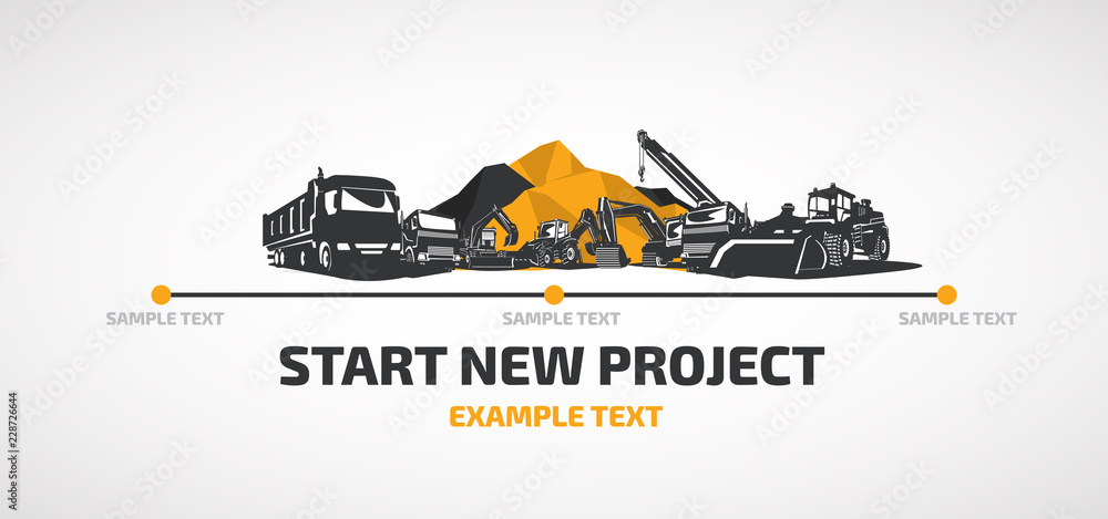 Mining heavy equipment.