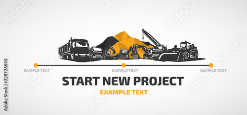 Mining heavy equipment.