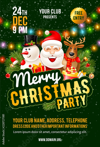 Christmas Party announcement template