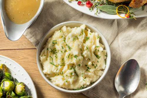 Quadro su tela Healthy Homemade Mashed Potatoes