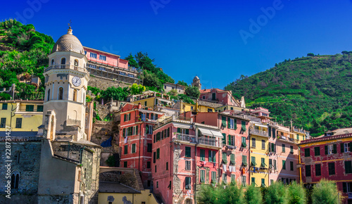 Picturesque town of Vernazza, Liguria, Italy