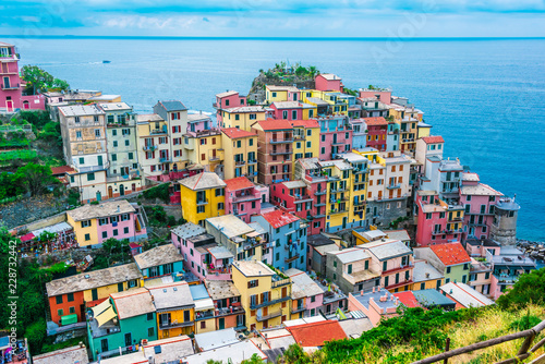 Picturesque town of Manarola, Liguria, Italy