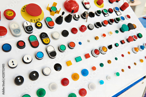 Buttons for control panels for electrical