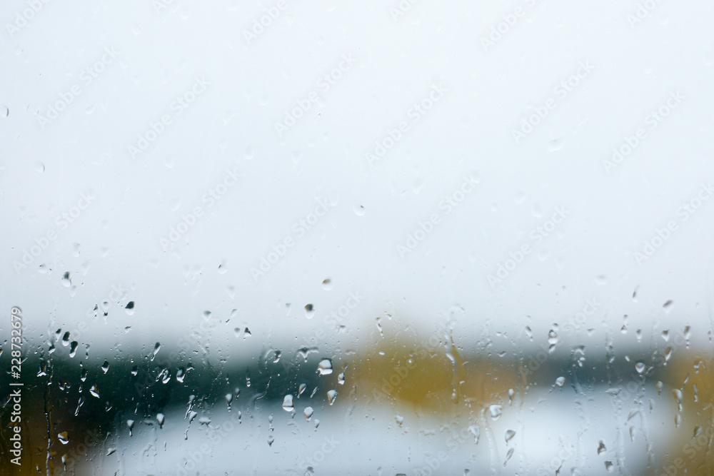 Rain drops on a window Rain drops on a window
