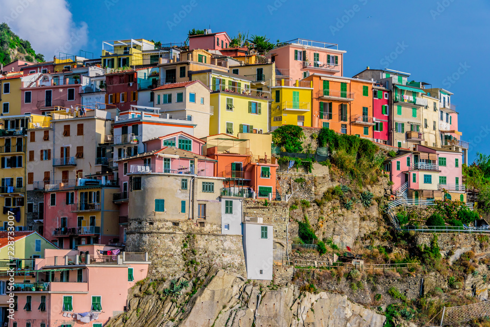 Picturesque town of Manarola, Liguria, Italy