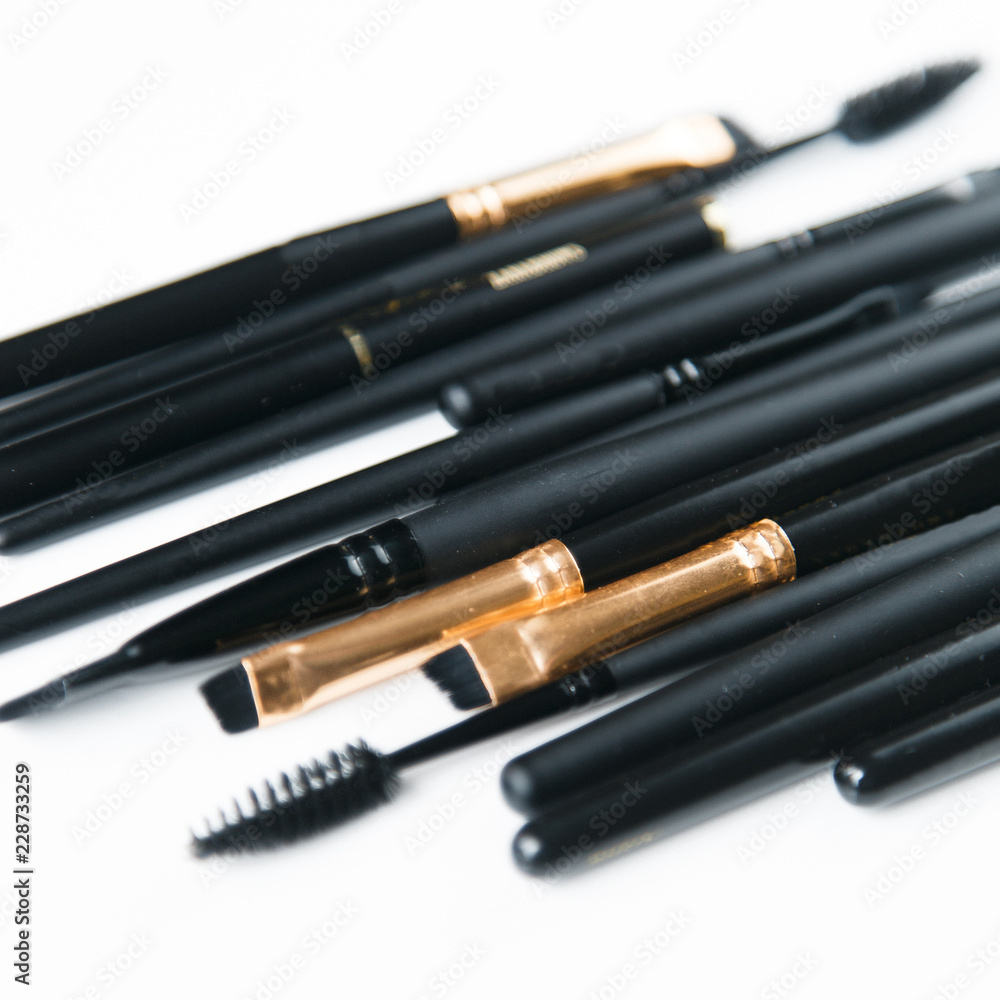 Brush brow and makeup artist in the set. Cut Bon and minimalism. Set of brushes and Flatley. Sterilization of instruments. Brush brow and makeup artist in the set. Cut Bon and minimalism. Set of brushes and Flatley. Sterilization of instruments.