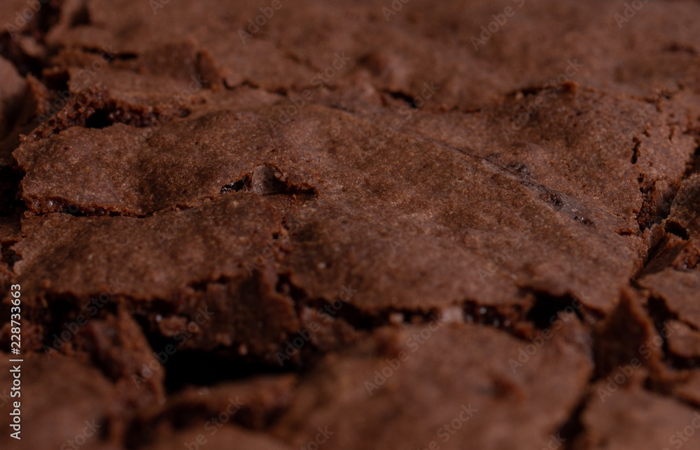 Close up of slices of chocolate brownie Close up of slices of chocolate brownie