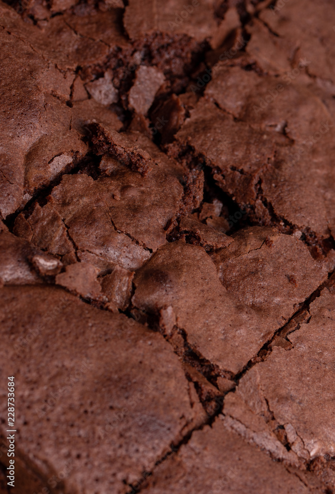Slices of chocolate brownie