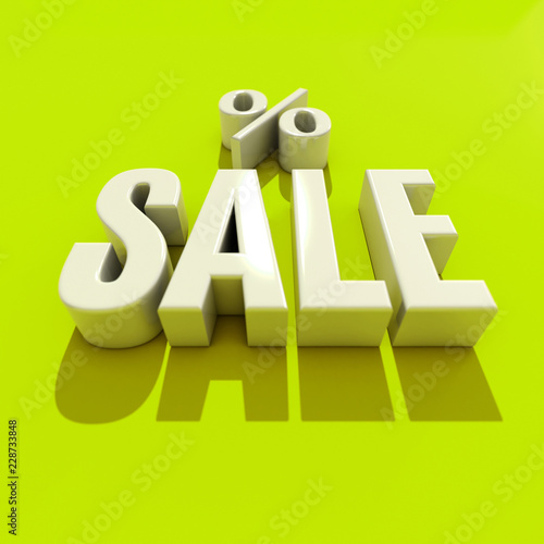 3d Sale Word with Shadow photo