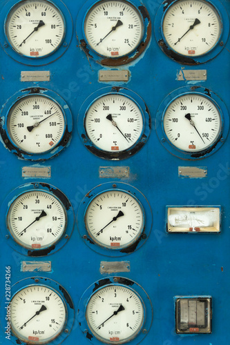 Old Factory Machine Indicators