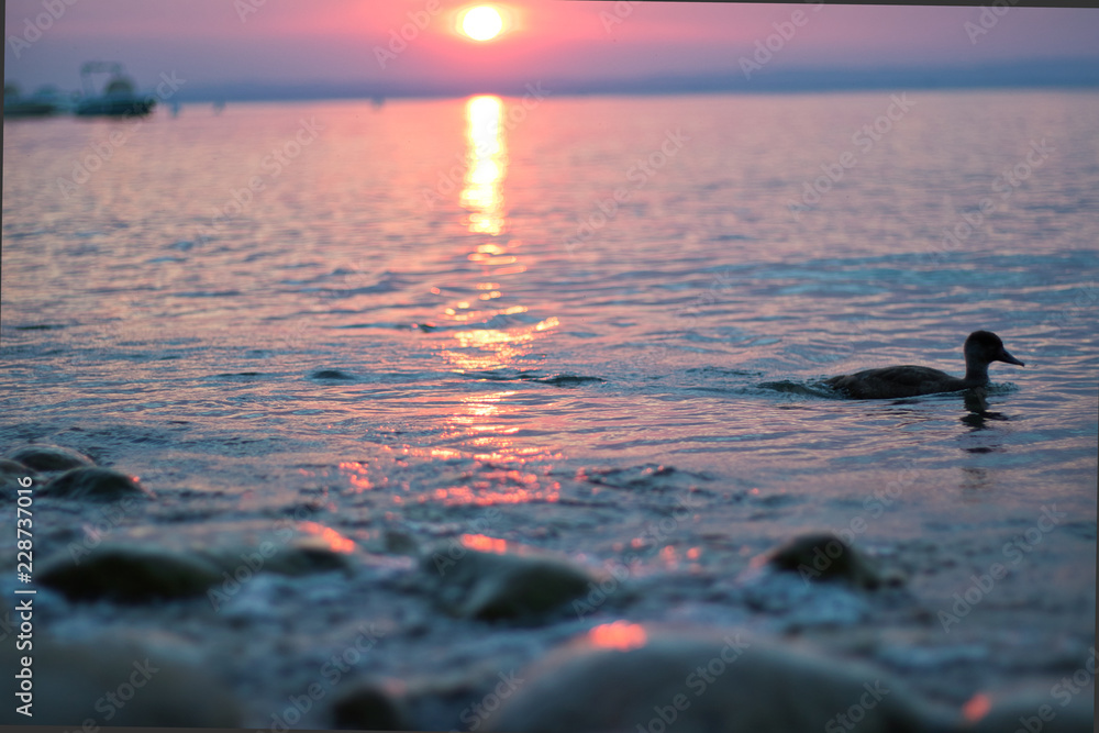 Sonnenuntergang am See