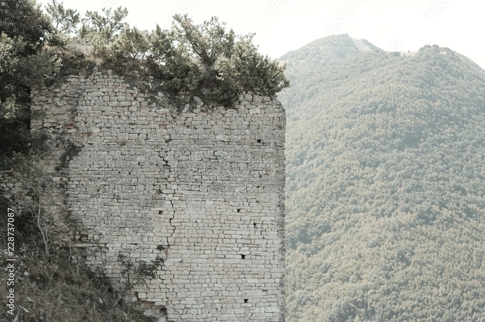 Ruins of an italian medieval fortress (Marche, Italy, Europe) Ruins of an italian medieval fortress (Marche, Italy, Europe)