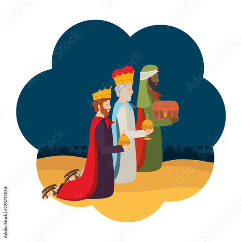 wise kings down on my knees manger characters