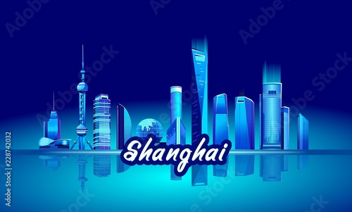 Shanghai city embankment