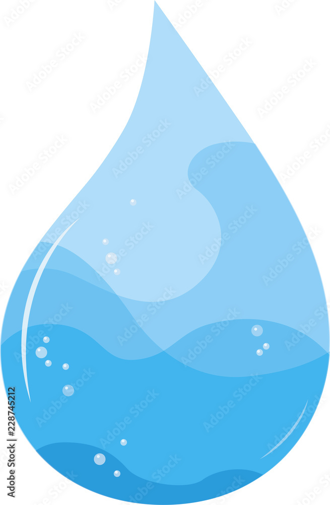 Water drop icon vector illustration isolated on white background Water drop icon vector illustration isolated on white background