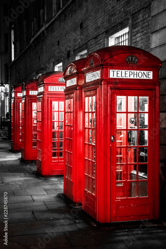 British phonebooths in London