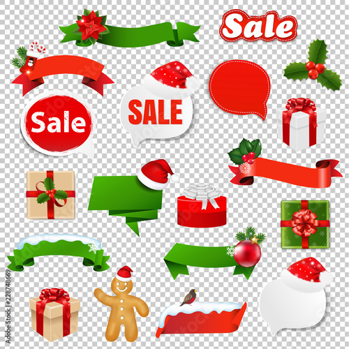 Christmas Set Transparent Background