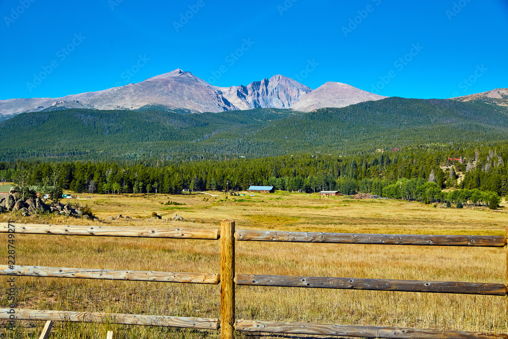 Fence by Rocky Mountains Field