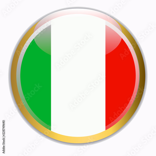 Free Download Button with flag of Italia. - GFXLoad