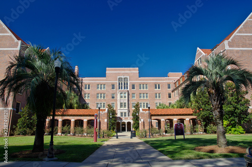 Tallahassee, USA - October 24, 2017: Main gate of Landis Hall at Florida State University at Tallahassee, USA photo