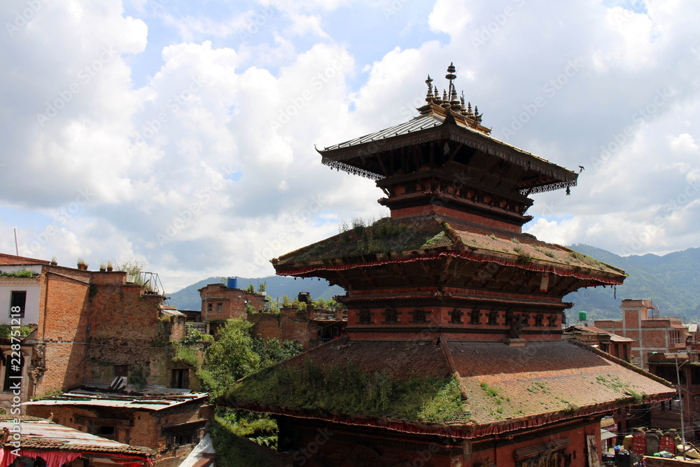 The situation around Bhairava Nath Temple in Bhaktapur Durbar Square complex The situation around Bhairava Nath Temple in Bhaktapur Durbar Square complex