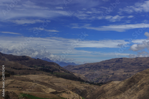 roadside view on the landscape of ecuador © Mira